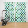 Green Blue Small Polka Dots Curtain