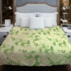 Green Botanical Leaf Design Duvet Cover