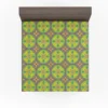 Green Circle Ethnic Pattern Fitted Sheet