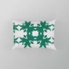 Green Floral Geometric Pattern Pillow Case