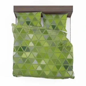 Green Glass Effect Triangle Bedding Set 2