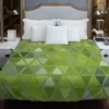 Green Glass Effect Triangle Duvet Cover