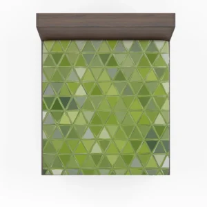 Green Glass Effect Triangle Fitted Sheet