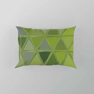 Green Glass Effect Triangle Pillow Case