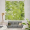 Green Glass Effect Triangle Wall Tapestry