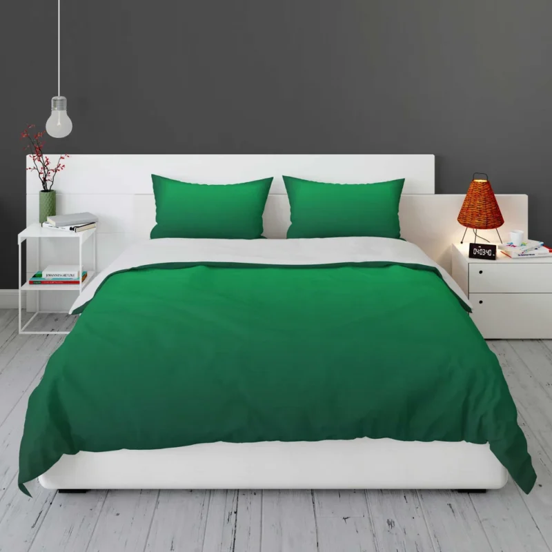 Green Gradient Pattern Bedding Set 1