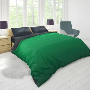 Green Gradient Pattern Duvet Cover 1