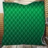 Green Gradient Pattern Quilt Blanket