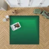 Green Gradient Pattern Rug