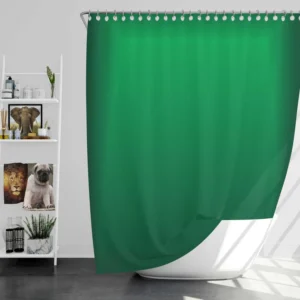 Green Gradient Pattern Shower Curtain