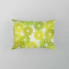 Green Leaves Floral Shape Concept Pillow Case