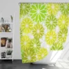 Green Leaves Floral Shape Concept Shower Curtain