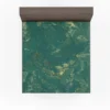 Green Marble Texture Design Fitted Sheet