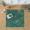 Green Marble Texture Design Rug