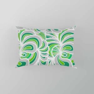 Green Paisley Mix Abstract Pattern Pillow Case