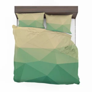 Green Polygonal Background Design Bedding Set 2