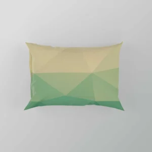 Green Polygonal Background Design Pillow Case