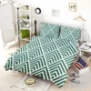 Green Rhombuses Pattern Bedding Set