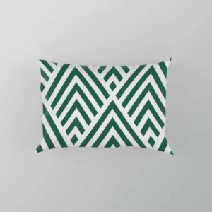 Green Rhombuses Pattern Pillow Case