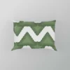 Green Wavy Chevron Pillow Case