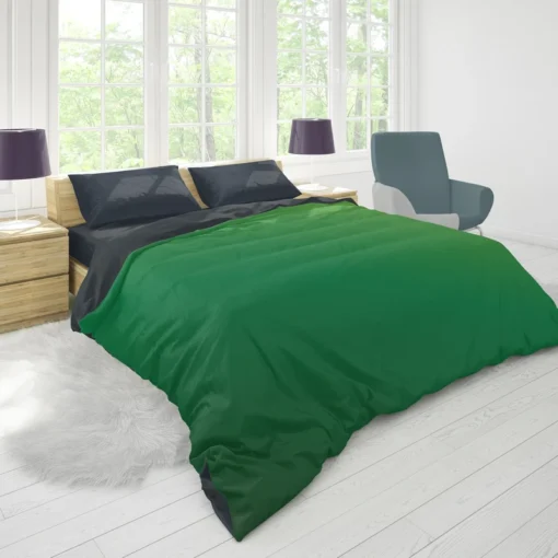 Green Yellow Gradient Duvet Cover 1