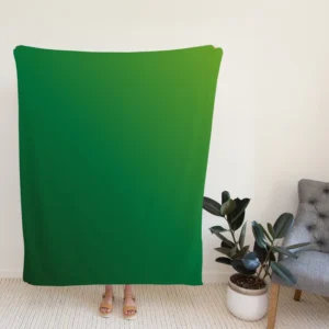 Green Yellow Gradient Fleece Blanket