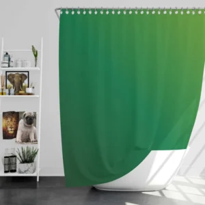 Green Yellow Gradient Shower Curtain