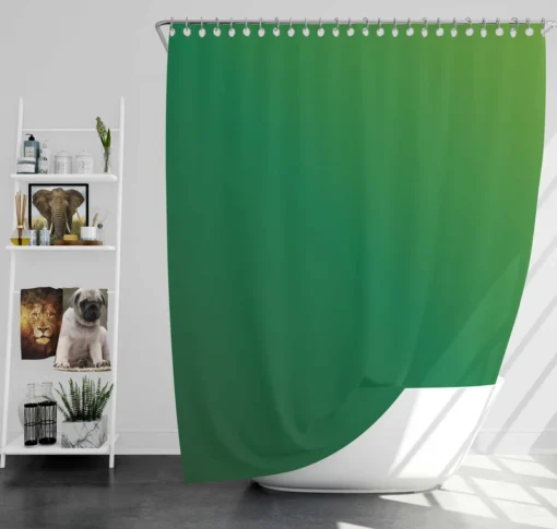 Green Yellow Gradient Shower Curtain