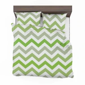 Green Zigzag Pattern Bedding Set 2