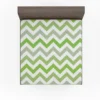 Green Zigzag Pattern Fitted Sheet