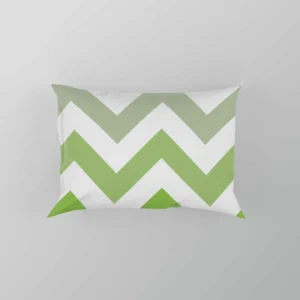 Green Zigzag Pattern Pillow Case