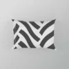 Grey Herringbone Wavy Chevron Pillow Case