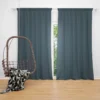 Grey Solid Color Curtain