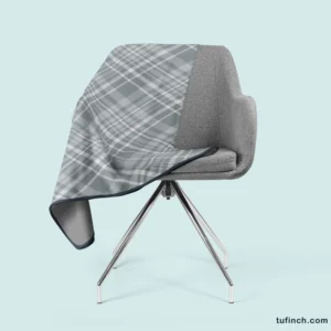 Greyish Elegant Check Plaid Fleece Blanket 2