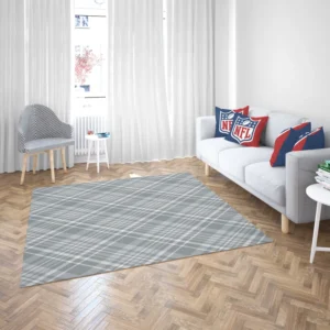 Greyish Elegant Check Plaid Rug 2