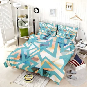 Grunge Geometric Seamless Pattern Bedding Set