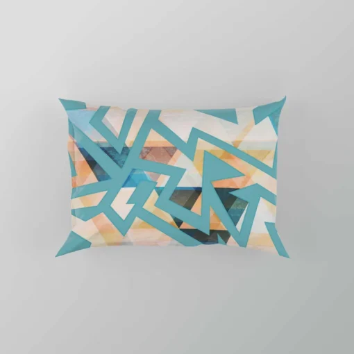 Grunge Geometric Seamless Pattern Pillow Case