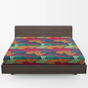 Grunge Mosaic Seamless Pattern Fitted Sheet 1