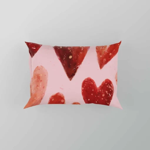 Guardsman Red And Pinkish Orange Hearts Pillow Case