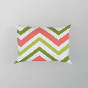 Guava Colored Chevron Design Pillow Case