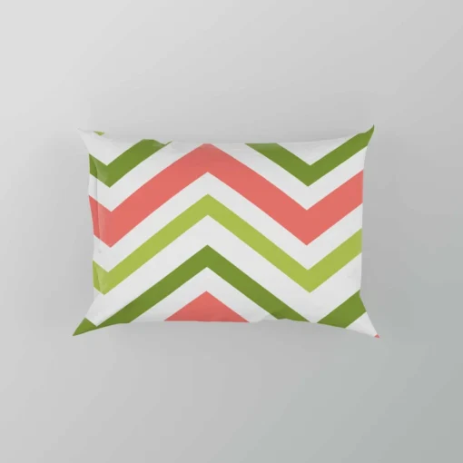 Guava Colored Chevron Design Pillow Case