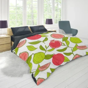 Guava Grove Inspired Pattern Duvet Cover 1