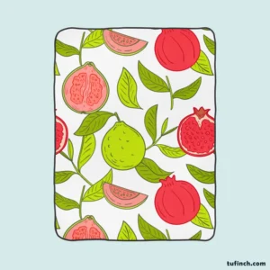 Guava Grove Inspired Pattern Fleece Blanket 1