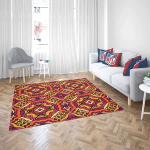 Gypsy Ethnic Floral Pattern With Doodle Design Rug 2