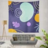 Hand Drawn Abstract Element Pattern Wall Tapestry