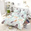 Hand Drawn Abstract Leaves Pattern Bedding Set