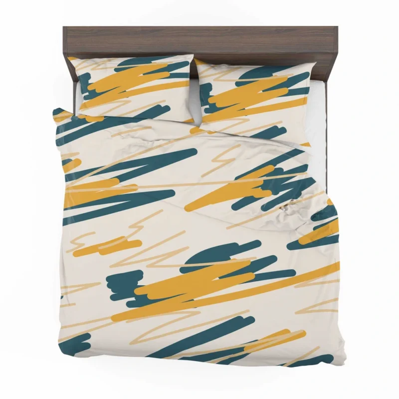 Hand Drawn Abstract Lines Pattern Bedding Set 2