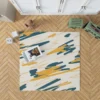 Hand Drawn Abstract Lines Pattern Rug