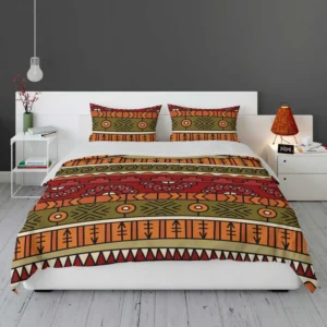 Hand Drawn African Pattern Bedding Set 2