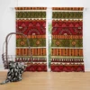 Hand Drawn African Pattern Curtain